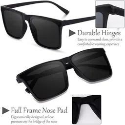 shade house UV Protection Retro Square Sunglasses (54) image 2