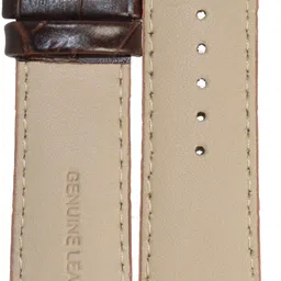 Surufashion U276 Croco Padded Ogive Tip 24 mm Genuine Leather Watch Strap image 2