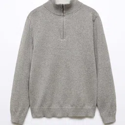 Mango Kids Boys Mock Collar Pullover image 1