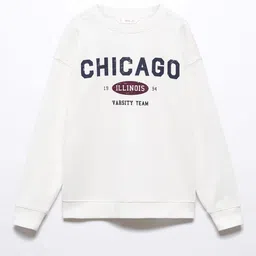 Mango Kids Boys Cotton Typography Printed Sweatshirt image 2