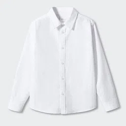 Mango Kids Boys Printed Pure Cotton Casual Shirt image 3