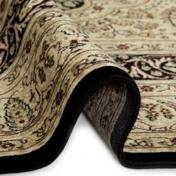Beige Persian Viscose 5 ft x 7 ft Machine Made Carpet by Obsessions image 4