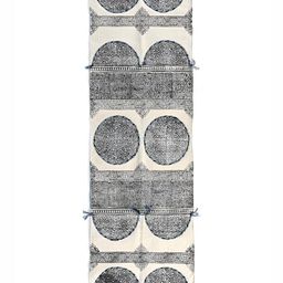 Art Avenue Blue & Cream Colored Printed Cotton Rug Dhurrie Runner-picture-49