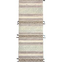 Art Avenue Maroon Green Printed Cotton Rug Dhurrie Runner-picture-46