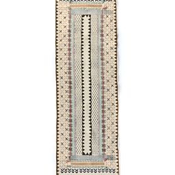 Art Avenue Peach-Coloured Printed Cotton Dhurrie Runner-picture-0
