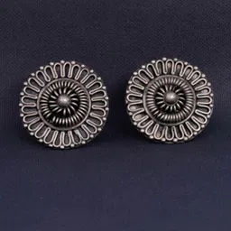 Shyle Silver-Plated 925 Sterling Silver Classic Studs Earrings-picture-24