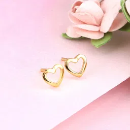 GIVA 925 Sterling Silver Gold-Plated Studs Earrings image 1