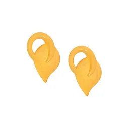 BHIMA 22K BIS Hallmark (916) Yellow Gold Lush Leafy Stud Earrings-picture-13