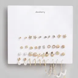 DressBerry Women Set of 20 Contemporary-Shaped Earrings-picture-40