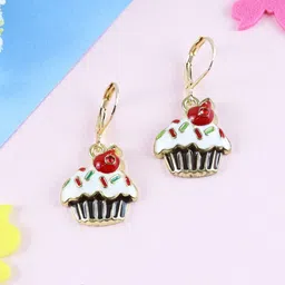 Asthetika Kids Gold Plated Contemporary Drop Earrings-picture-35