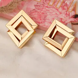 BEYTER Korean Square Shaped Drop Earrings-picture-33