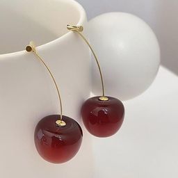 FIMBUL Cherry Fruit Classic Drop Earrings-picture-42