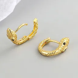 MYKI Gold-Plated Classic Hoop Earrings-picture-14