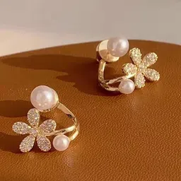 Shining Diva Fashion Gold Plated Jacket Studs-picture-35