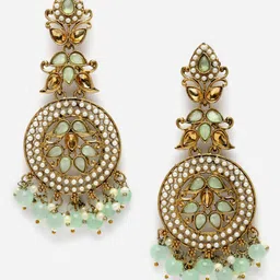 Aazeen Gold-Plated Classic And Beaded Chandbalis Earrings-picture-23