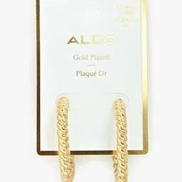 ALDO Gold-Plated Hoop Earrings-image-0