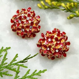 Crunchy Fashion Gold-Plated Contemporary Studs-picture-27