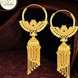 Vighnaharta Gold-Plated Jhumkas-picture-12