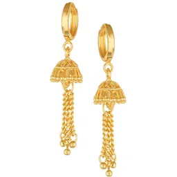 Vighnaharta Gold-Plated Contemporary Jhumkas-picture-20