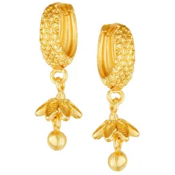 Vighnaharta Gold-Plated Floral Jhumkas image 1