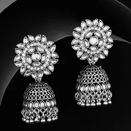 ATIBELLE Contemporary Jhumkas Earrings-picture-37