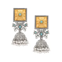 Shining Jewel - By Shivansh Contemporary Jhumkas Earrings-image-99