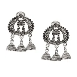 Shining Jewel - By Shivansh Contemporary Jhumkas Earrings-image-72