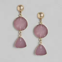Forever New Gold-Plated Geometric Drop Earrings-picture-22