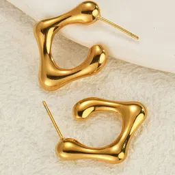 DIVASTRI Geometric Half Hoop Earrings-picture-26