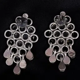 Shyle 925 Sterling Silver Classic Drop Earrings image 2