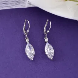 Studio Voylla 925 Sterling Silver Contemporary Drop Earrings-picture-12