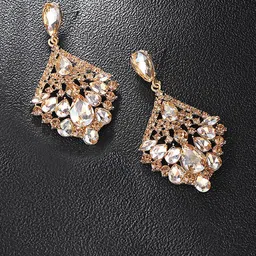 Bellofox Gold Plated Contemporary Drop Earrings-image-10