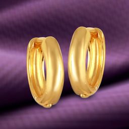 Vighnaharta Gold-Plated Hoop Earrings-picture-24