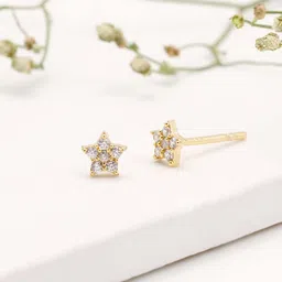 GIVA 925 Silver Golden Star Constellation Studs image 1