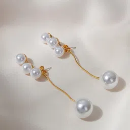 Jewels Galaxy Gold Plated Contemporary Studs Earrings-picture-10