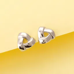 GIVA 925 Silver Plated Triangulum Stud Earrings image 1