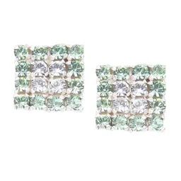 Abhooshan Crystals-Studded Square Stud Earrings-picture-33