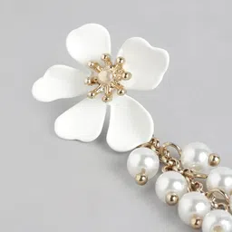 Forever New Gold-Plated Floral Drop Earrings image 2