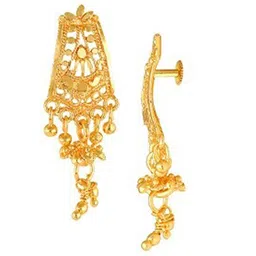 Vighnaharta Gold-Plated Drop Earrings image 3