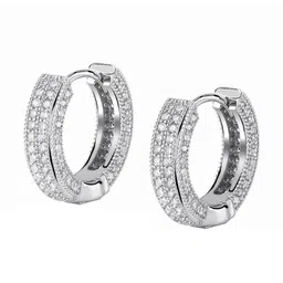 Designs & You Silver-Plated Circular Hoop Earrings image 5