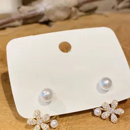 Shining Diva Fashion Gold Plated Jacket Studs image 3