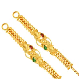 Vighnaharta Gold-Plated Contemporary Shaped Ear Cuff Earrings image 3