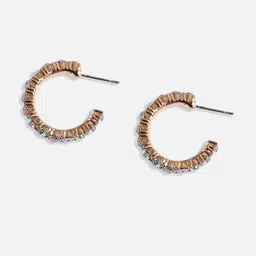 DressBerry Silver-Plated Hoop Earrings image 3