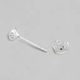 Zavya White 925 Silver Circular Studs Earrings image 5