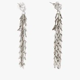 Kazo Silver-Plated Contemporary Drop Earrings image 3