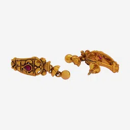 Kushal's Fashion Jewellery Gold-Plated 92.5 Pure Silver Classic Drop Earrings image 3