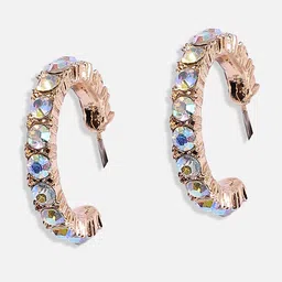 DressBerry Silver-Plated Hoop Earrings image 2