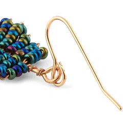 Accessorize Beaded Leaf Earrings image 2