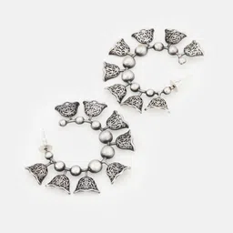ATIBELLE Oxidised Silver-Plated  Classic Drop Earrings image 4