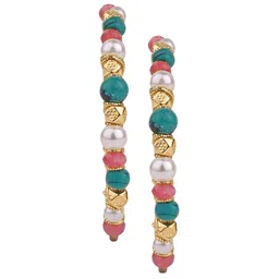 Accessorize London Women's Multi Statement Beaded Hoop Earring image 2